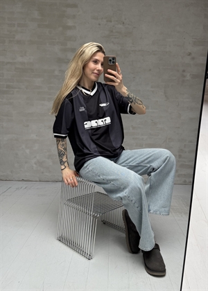 Football sport tee Sort Mads Nørgaard 